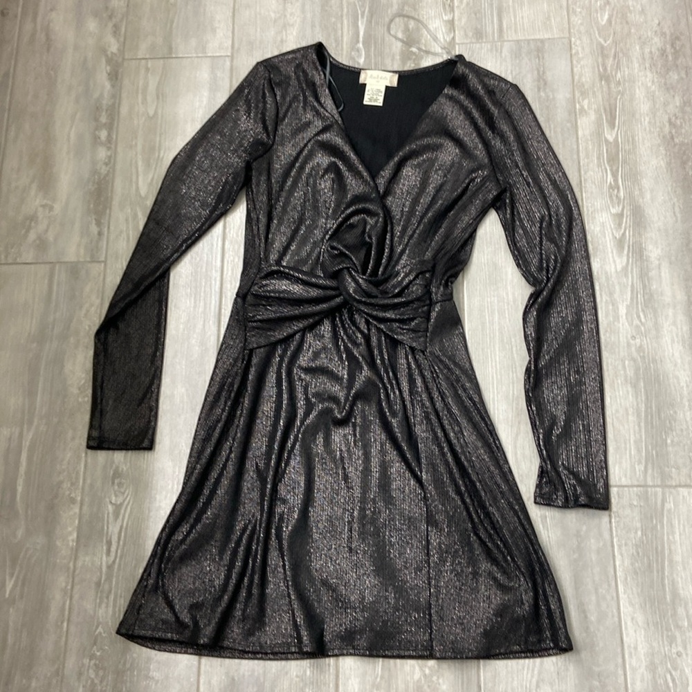 Gorgeous Altar’d State silver/black dress almost like new!